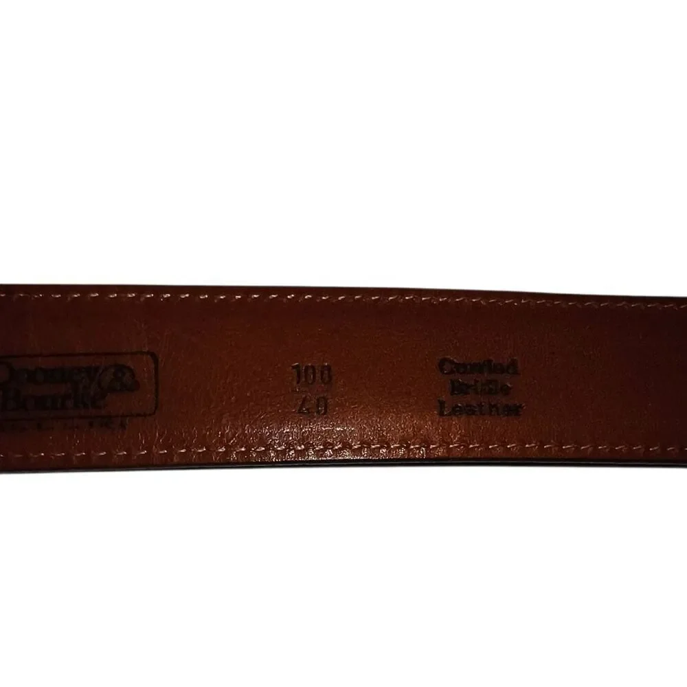 Dooney & Bourke Belt Size 100/40 Men's Brown Curried Bridle Leather 10002 USA Go